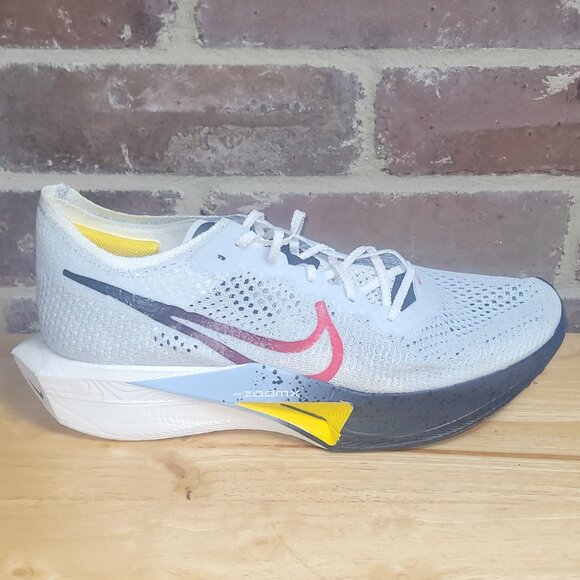 New Mens Nike ZoomX VaporFly Next% 3 FK Platinum Psychic Blue HJ9079-100 Sz 13 - Picture 1 of 5